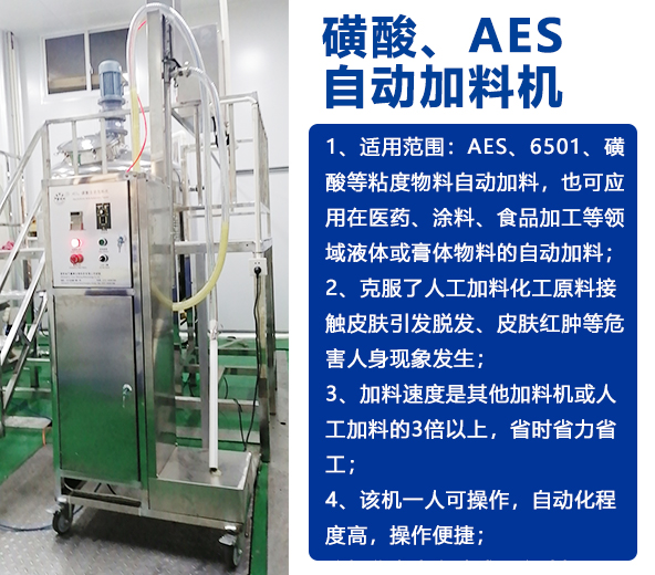 AES磺酸加料機、實驗室乳化機、片堿食鹽自動加料機-04